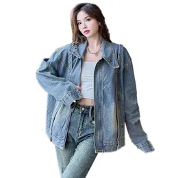 ゆみ　Vintage StitchedDenimJacket LLALAB ゆみ Vintage StitchedDenimJacket LLALAB Buckle Stitching Zip