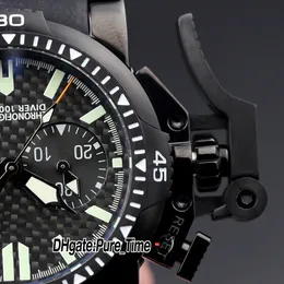 DHgate.com:Black Chronograph Quartz Watch with Lefty Crown