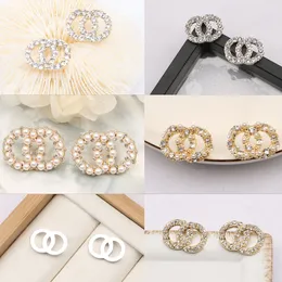 Orecchini a perno in argento Sterling placcato oro bianco 18 carati con
