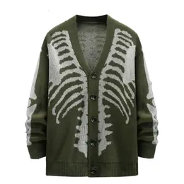 Autumn And Winter Sweater Jacket 2024 Jacquard Halloween Knitted