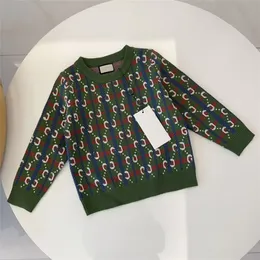 Детский дизайнерский свитер с капюшоном, брендовый унисекс, высококачественный свитер, детский пуловер, осенне-зимняя толстовка, детская одежда с принтом букв, 90-150 см G36