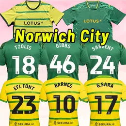 23 24 Pukki Hugill Soccer Jerseys 2023 2024 Camiseta de Futbol Rashica McLean Dowell Buendia Tzolis Sargent Footy Home Away Men Kit Futebol camisa de futebol