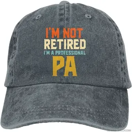 Vintage-Baseballmütze „I'm Not Retired I'm A Professional Pa“ von Denim Hats Dad Cap