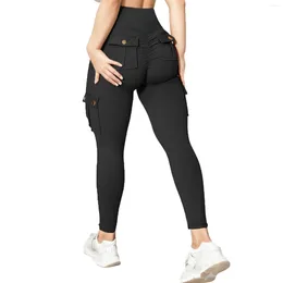 Pantaloni leggings da donna 2024 Tuta da lavoro tascabile per tutte le stagioni Fitness Alta elasticità Aderenza Yoga Corsa ad asciugatura rapida