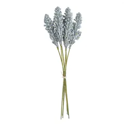 Dekorative Blumen, 6 Stück, künstliche Blumen für Hochzeit, Heimdekoration, Weizengras, DIY-Arrangement, Büro, Geschenk, gefälschte realistische Tischdekoration