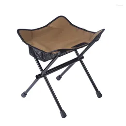 Muebles de campamento Al aire libre Portátil Aleación de aluminio Mini Silla plegable Camping Barbacoa Pesca Sketch Taburete