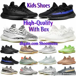 Kids Running Shoes Designer Sneakers Boys Girls Childrens Babys Toddlers Trainers Jogging Triple White Black Blue Red Green Gray Casual Classic True Form v2 With Box