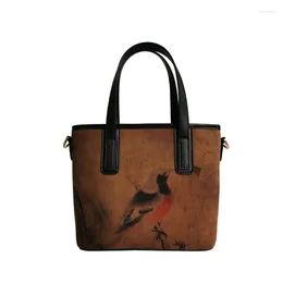 Вещевые сумки, оригинальная инновационная китайская марлевая сумка в стиле ретро с Hanfu, сумка через плечо на одно плечо, Advanced Sense Of Fine Tote