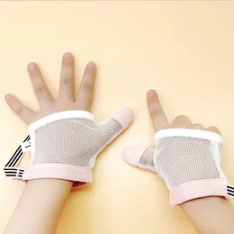 Haarschmuck 1 Paar Babyhandschuhe für Kleinkinder Verhindern Sie das Saugen der Finger Wiederverwendbare Mesh-Kinder Anti-Biss-Daumen-Stopp-Sucht