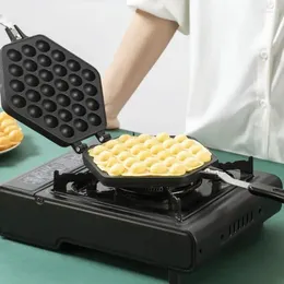 Pişirme Kalıpları Ticari QQ Yumurta Kabarcık Topu Waffle Maker Demir Hongkong Eggette Kalıp Kalıp Kalıp ElecirT Makinesi Yapışmaz Plaka
