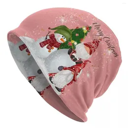 Berets Christmas Cute Family Gnomes Beanie Cap Unisex Winter Bonnet Knitting Hats Street Outdoor Santa Claus Skullies Beanies Caps
