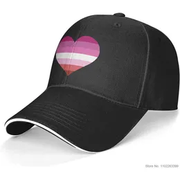Lesbian Pride Flag Love Heart Hat Transgender LGBT Baseball Cap Rainbow Gay Pride Denim Cap