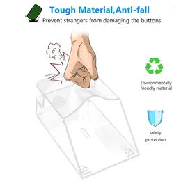 Capas de chuva ao ar livre transparente impermeável capa para sem fio resistente inteligente campainha botão dupla face fita transmissor chime suprimentos