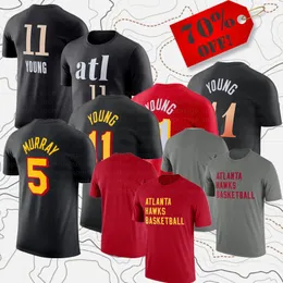 Männer Frauen Marke Fans Basketball Shirts 11 Trae 5 Dejounte Tops Tees Erwachsene Dame Sport Kurzarm T-Shirt Amerikanische Straße Casual Kleidung