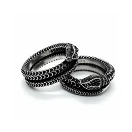 СКИДКА 38% на винтажное объемное двойное кольцо со змеей из серебра 925 пробы от Гу Цзя в подарок на День святого Валентина.