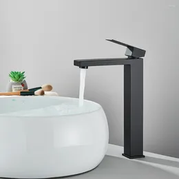 Badezimmer-Waschtischarmaturen Vidric Matte Black Basin Faucet Gold Deck Mount Cold Water Mixer Tap Simple Style Single Hole Bath Fauc