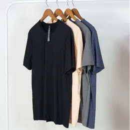 LL Outdoor Herren-Sport-T-Shirt, einfarbig, kurzärmelig, atmungsaktiv, Schweiß-Top, grundlegende Hemden, elastisches Abnehmen, Modemarke, Clothes4353