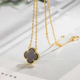 Vanca Luxury Designer Jewelry Accessories Ten Flower Pendant Necklace Lucky Four Leaf Gräs 10 Flower Necklace Collar Chain Fritillaria Necklace Agate 4ei0