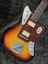 Hot Sell عودة عالية الجودة OEM 6 سلسلة موسيقى الجاز Master Electric Guitar Poplar Body Inlays Dot Deluxe Tuners ، توصيل مجاني