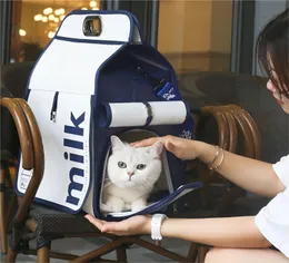 YUEXUAN Borsa tote di design Nuova borsa portatile traspirante per cani e gatti per gite Forniture per animali Piccola grande Mike TEP Zaino a spalla Borsa per animali moda a mano 37 * 24 * 48 cm