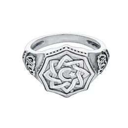 Vintage Crescent Star Signet Ring for Men Muslim Religious Arabic Antique Ring273l