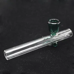 Pipa per bruciatore a olio Pyrex Spoon Labs Rulli a vapore Pipa in vetro Pipa a mano Pipa per fumare in vetro Tabacco Erba secca per Bong in silicone Gorgogliatore di vetro