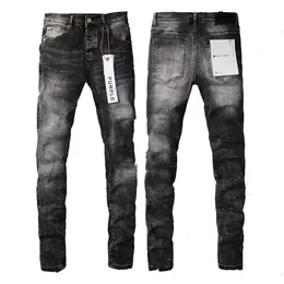 Stack Jeans Denim Tear Morados White Men Designer Higher Slim Fit Pants Mens Skinny Regular Mid Zipper Fly European Baggy Tears