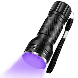 Lanternas tochas UV luz negra 21 LED detector para manchas de tocha portátil de urina de cachorro