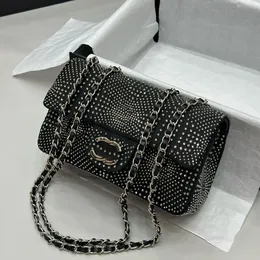 23A Rosa Diamante Crossbody Bolsa CF Série Bolsa De Ombro Woc Bolsa De Luxo Hobo Bolsa Carteira Designer De Corrente Avançada Bolsa Feminina Bolsa De Moda Clássica Fivela Bolsa Feminina