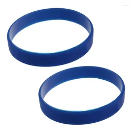 Strand 2X модный силиконовый резиновый эластичный браслет темно-синий