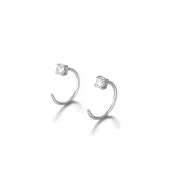 Kolczyki stadninowe YFN 14K Solid Gold Half Hoop Studs dla kobiet Dainty Mankiet Wrap Reting Hipoalergenic Ear