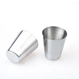 Tumblers copo de aço acampamento 6 pcs caneca bebendo café tumbler chá garrafa de vidro inoxidável jovem e faminto