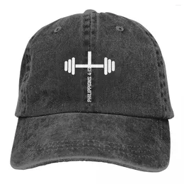 Top Caps Hıristiyan Fitness Filipililer 4 13 İncil Ayet Beyzbol Tepesi Cap Cap Cap Caps Cross Gölge Şapkaları Erkekler için Kadınlar