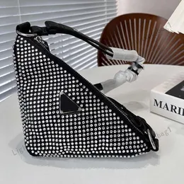 مصمم حقيبة الراين المثلث الأزياء الماس كروس جاسودي حقيبة الكتف