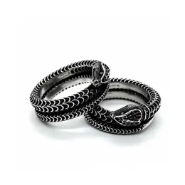 СКИДКА 18% на винтажное объемное двойное кольцо со змеей из серебра 925 пробы от Гу Цзя в подарок на День святого Валентина.