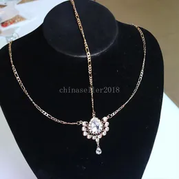 Corrente de cabeça de cristal estilo boêmio, acessórios para cabelo de casamento, elegante, corrente de testa de noiva, joias indianas