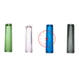 Smoking Mini Colorful Pyrex Thick Glass Pipes Dry Herb Tobacco Preroll Rolling Cigarette Cone Horn Cigar Holder Portable Innovative Filter Mouthpiece Tips Tube DHL