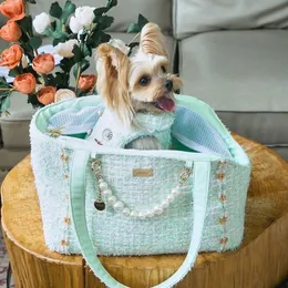 YUEXUAN Bolsa tote de designer para animais de estimação, nova bolsa portátil respirável para cães e gatos, para passeios, suprimentos para animais de estimação, ombro pequeno, mão, bolsa para animais de estimação, roupa fofa e doce