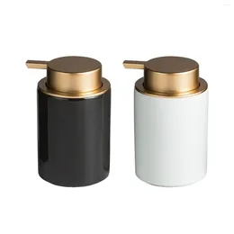 Liquid Soap Dispenser Ceramic Empty Pump Bottle Lotion For Tabletop Home Shampoo