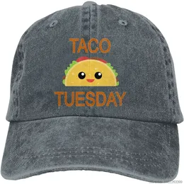 Berretto da baseball vintage Taco Tuesday Cappelli in denim Cappelli da camionista regolabili Cappellino per papà