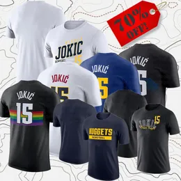 Mężczyzn Kobiety marki fanów koszule koszykówki 15 Jokic 27 Murray Tops TEES Dorosły Lady Sport T-shirt z krótkim rękawem American Street Casual Ubrania