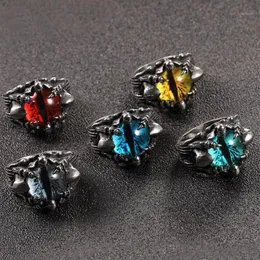 Cluster Rings Vintage Creative For Men Women Personlighet Male Punk Hip Hop Ring Jewelry Men's Bar Night Club Accessories Gift287s
