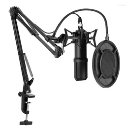 マイクUSB Microphone Computer Cardioid Condenser PC Gaming Mic Adatiable Arm Stand High Sound Quality