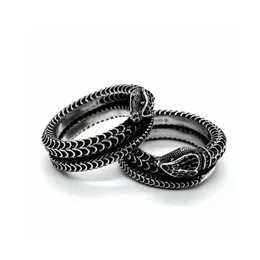 СКИДКА 26% на винтажное объемное двойное кольцо со змеей из серебра 925 пробы от Гу Цзя в подарок на День святого Валентина.