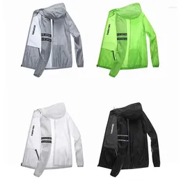 Men's Vests Windproof Ultrathin Waterproof Sun Protection Clothing Summer Quick-Dry Bicycle Jacket Men Women Running Camping Breathable Coat