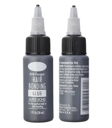 1 garrafa 1floz cola de ligação de cabelo super ligação cola líquida para tecelagem trama peruca extensões de cabelo ferramentas salão profissional use8161788