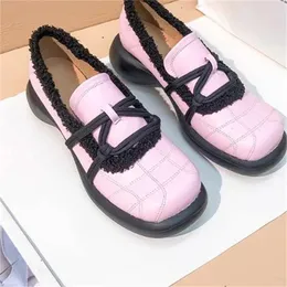 Jurk Schoenen Zijlijnen Voor Vrouwen Ronde Neus Dame Naailijnen Mid Hakken Riemen Vrouwelijke Loafers Gemengde Kleuren Chassure Femme Ondiepe Zapatos