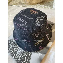 Designer chan chapéu de malha para chapéus femininos gorros ch doméstico miya meidai 22 novo graffiti cowboy chapéu pescador chapéu 5etb