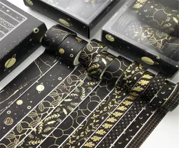 10 Stück Set Gold Washi Tape Vintage Masking Tape Niedliche dekorative selbstklebende Aufkleber Scrapbooking Tagebuch Briefpapier 2016 JKXB21036507059