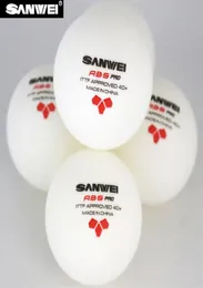 12 كرات Sanwei 3Star ABS 40 Pro 2018 New Table Tennis Ball ITTF وافق على مواد جديدة بلاستيكية Poly Ping Pong Calls C1904150128405140454